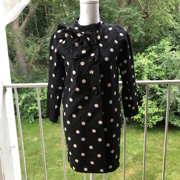 Kate Spade black polka dot Jacket size XS